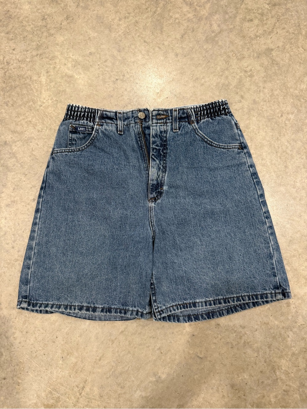 Lee Vintage Lee Side Elastic Denim Shorts Size 12